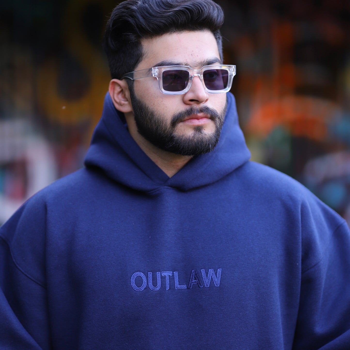 NAVYBLUE OUTLAW OVERSIZED UNISEX HOODIE