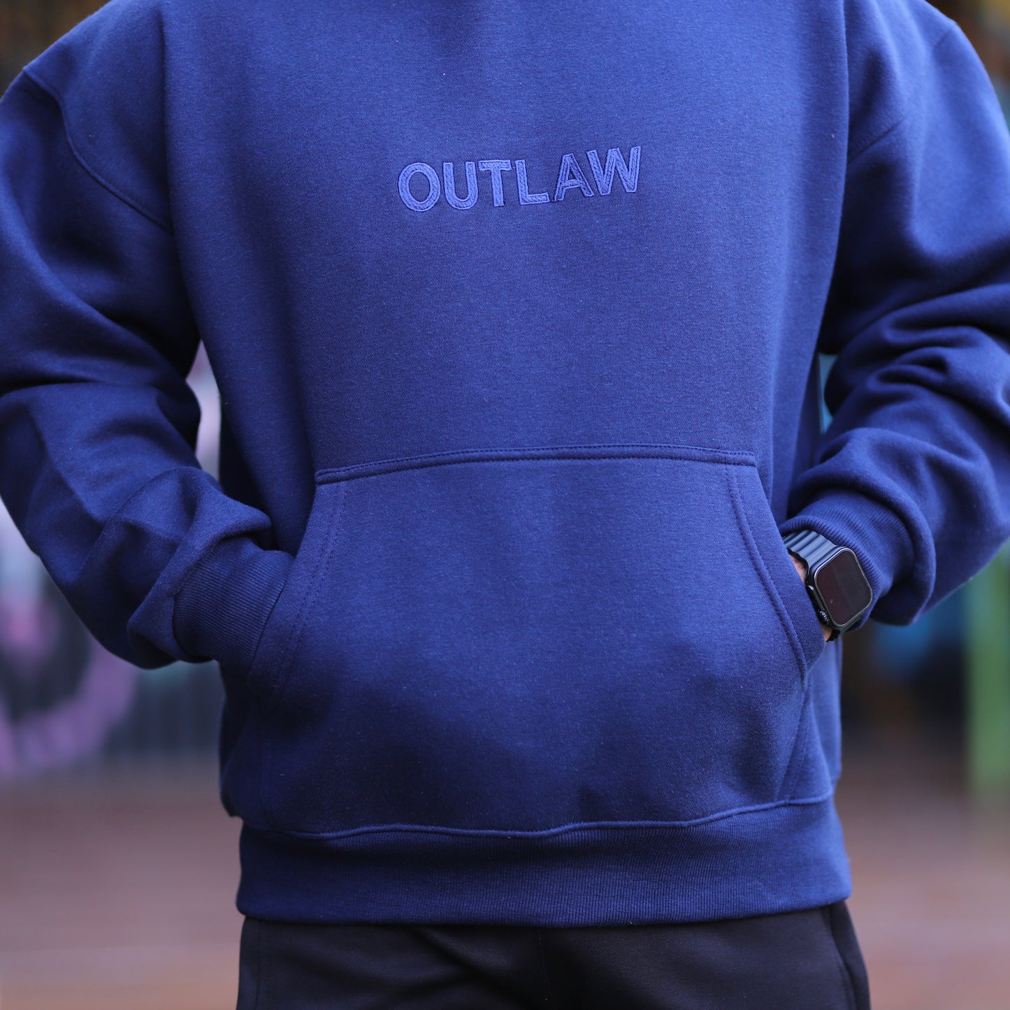 NAVYBLUE OUTLAW OVERSIZED UNISEX HOODIE